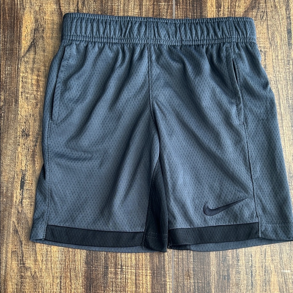 Nike Kids Charcoal Gray Athletic Shorts